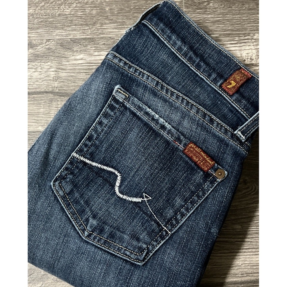 7 For All Mankind Women's Vintage USA Straight Leg Low Rise  Jean SZ 27 (28x29)